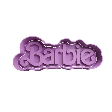 Barbie Logo Cookie Cutter Stl Cookie Cutter Stl Store Design