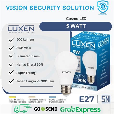 Jual Luxen Cosmo LED Bulb 5 Watt Shopee Indonesia