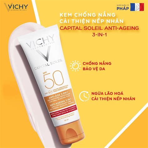 Kem Ch Ng N Ng C I Thi N D U Hi U L O H A Vichy Ideal Soleil Anti Age