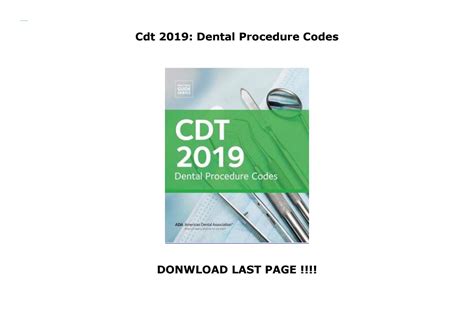 Cdt Dental Procedure Codes By Frescomoca Issuu