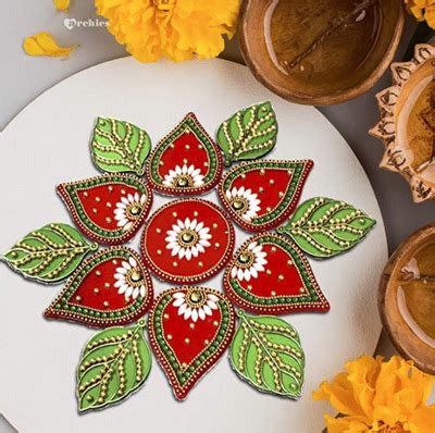 Flower Rangoli Designs For Diwali – Anamika Mishra