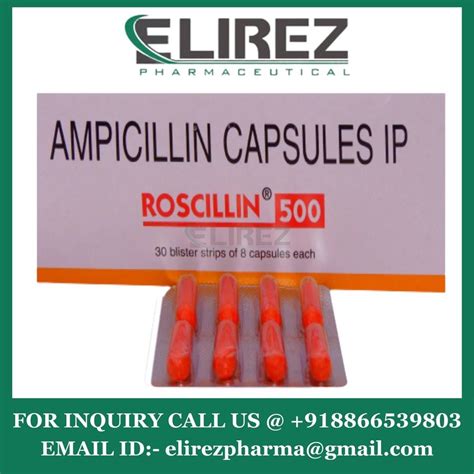 Ampicillin Capsules Mg Roscillin Mg Capsule At Rs Stripe