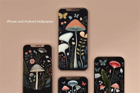 IPhone Wallpaper, Mushroom Wallpaper, Dark Wallpaper, 12 Aesthetic ...