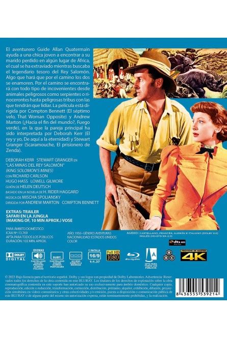 Las Minas del Rey Salomón Blu ray 1950 King Solomon S Mines