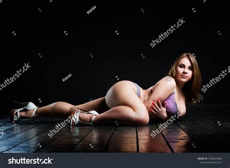 Plus Size Sexy Model Lingerie Fat Stock Photo 1095679826 Shutterstock