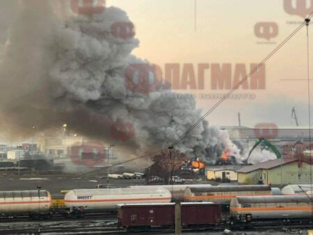 Голям пожар на бургаското пристанище