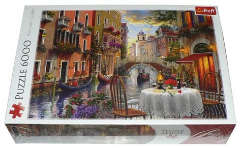 Puzzle TREFL 6000 WENECJA Romantyczna Kolacja 7737380135