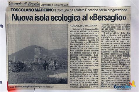 Toscolano Maderno Nuova Isola Ecologica Al Bersaglio Gardauno Spa