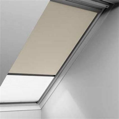 Velux Duo Verduisterend Rolgordijn Met Pliss M S Beige