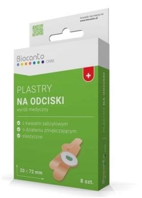 BIOCANTO CARE Plastry Na Odciski Z Kwasem Salicylowym 8 Sztuk Cena