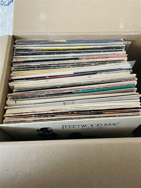 Vinyl Record Collection Lot Of 54 Fleetwood Mac Pink Floyd Led Zeppelin