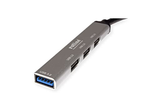 Roline Usb 32 Gen 1 Hub 4 Ports Type C Connection Cable Secomp