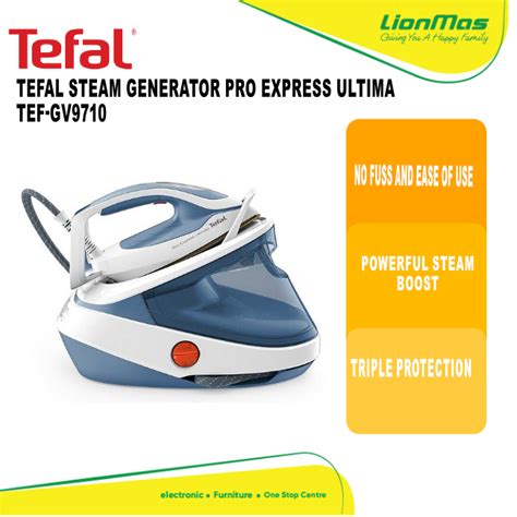 TEFAL STEAM GENERATOR PRO EXPRESS ULTIMA TEF GV9710 Lazada