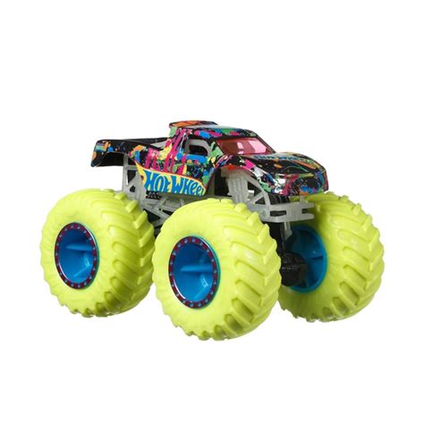 Carrinho Hot Wheels Monster Trucks Brilha No Escuro Podium Crasher Mattel Brinquedos E Games