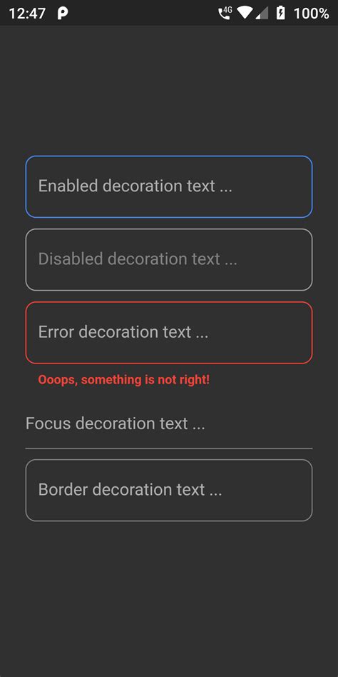 Filled Text Field Flutter