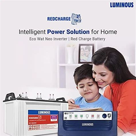 Luminous Eco Watt Neo 700 Inverter 600VA With RC15000 120Ah Tubular