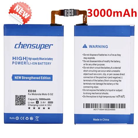 Chensuper batería original ED30 para Motorola moto G G2 XT1028