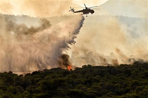 Wildfires Continue In Greece As Eu Allies Send Aid The Straits Times