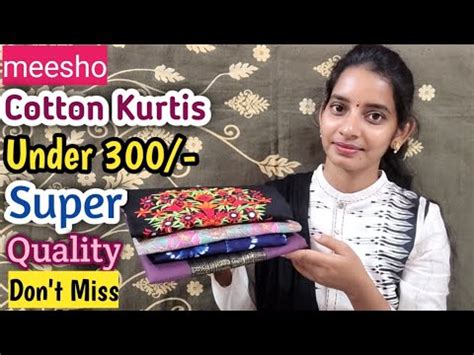 Meesho Kurti Haul Under Rs300 Meesho College Office Daily Wear