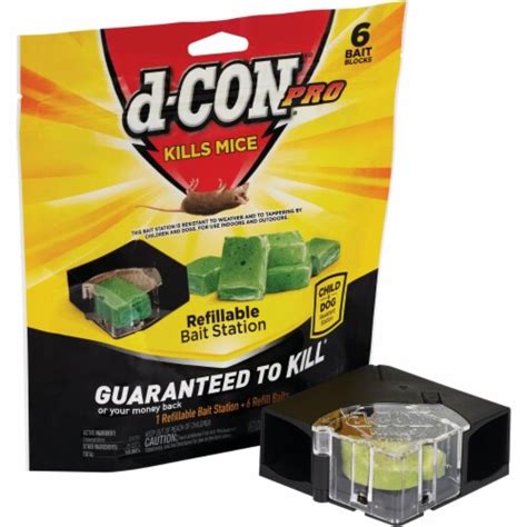 D-Con Refillable Corner Fit Mouse Bait Station (6-Refill) 1920098665, 1 ...