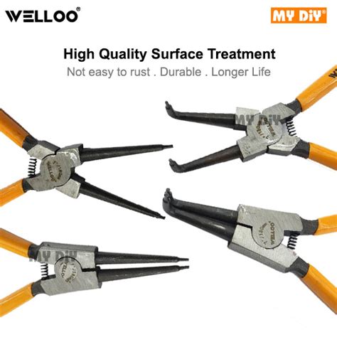 Mydiyhomedepot Welloo Circlip Clip Plier Snap Ring Plier Straight