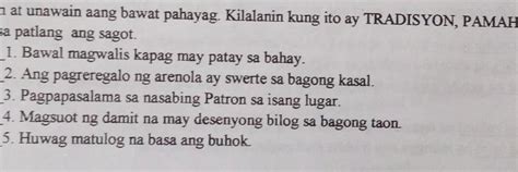 Tradisyon Pamahiin O Paniniwala