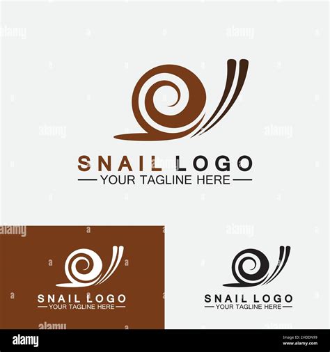 Snail Logo Stock Vector Images Alamy