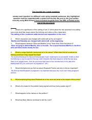 Copy Of The Crucible Act Study Questions Pdf The Crucible Act