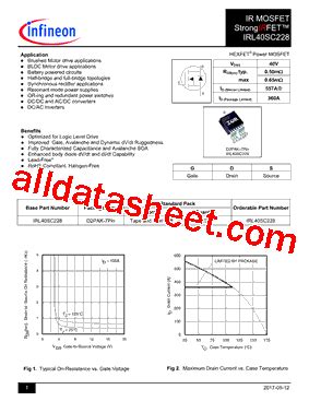 Irl Sc Datasheet Pdf Infineon Technologies Ag