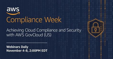 Aws Compliance Week Aws Public Sector Blog