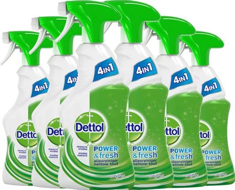 Dettol Power And Fresh Allesreiniger Spray Original 6 X 500 Ml