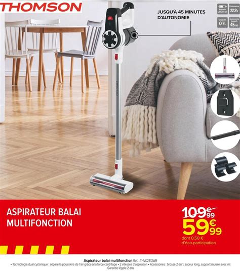 Promo Thomson Aspirateur Balai Multifonction Chez Carrefour Market