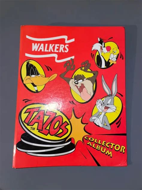 Walkers Tazos Collector Album Complete Looney Tunes Vintage