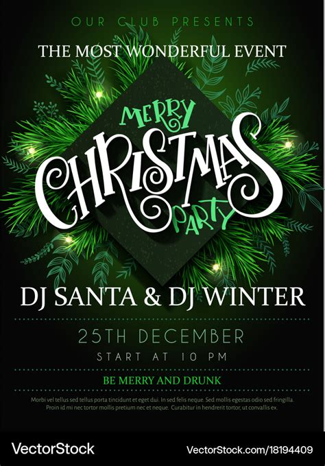 Christmas Party Poster Ideas