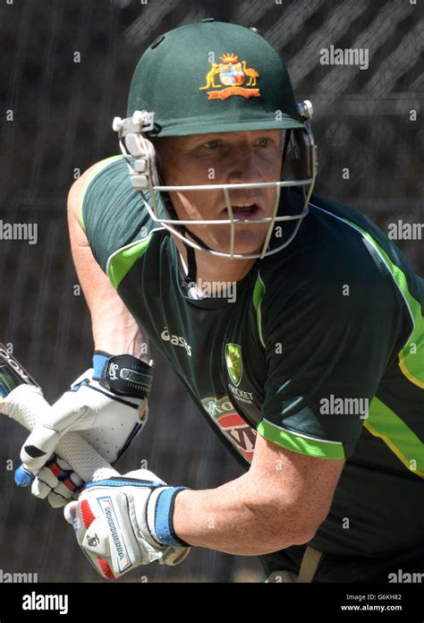 Australia S Brad Haddin Bats During A Practice Session At The Adelaide