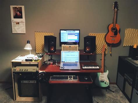 My home audio recording/mixing desk setup. : r/Battletops