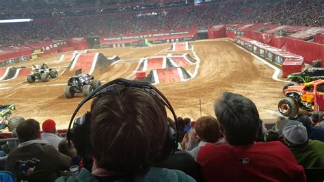 2020 Monster Jam Stadium Tour Red Atlanta Show 1 Racing Competition