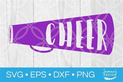 Cheer Megaphone SVG - SVG EPS PNG DXF Cut Files for Cricut and ...