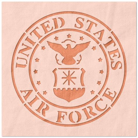 United States Air Force Crest Stencil | Stencil Stop