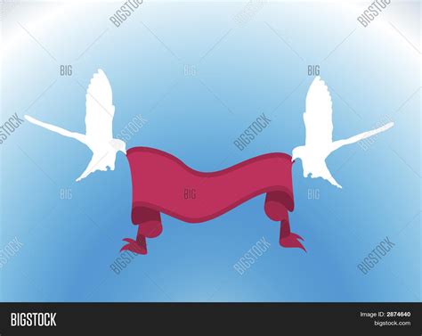 Dove Banner Red Image And Photo Free Trial Bigstock