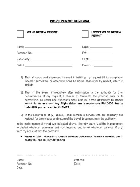 Work Permit Renewal Pdf