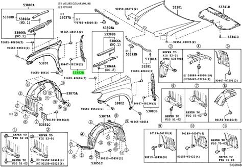 Купить Toyota 5388248030 53882 48030 Уплотнение Переднего Крыла Цены