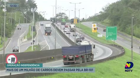 Mais de um milhão de carros devem passar pela BR 101 neste feriado ND