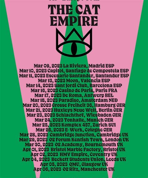 The Cat Empire - UK & Europe Tour 2023 - 16 March 2023 - Casino de ...