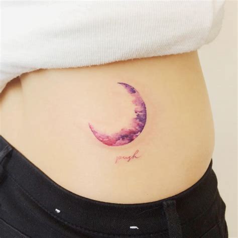 Watercolor Moon Tattoo Designs,Ideas and Meaning - Tattoos For You