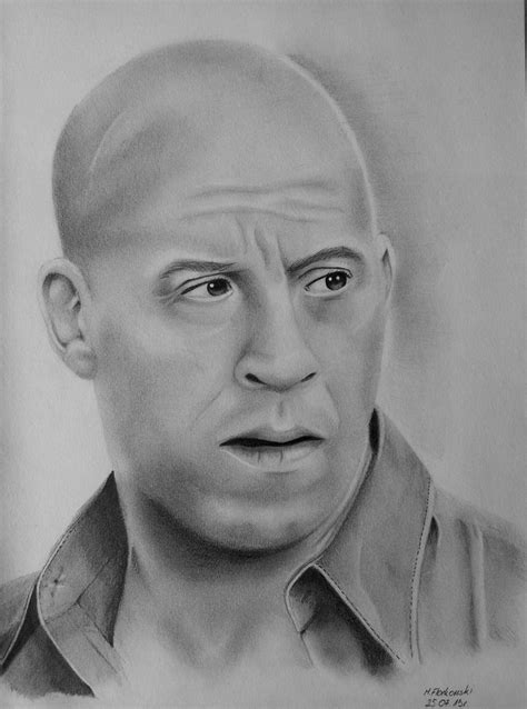 Vin Diesel Jako Dominic Toretto By Marcin310 On Deviantart