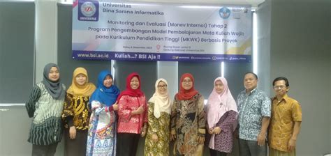 Tim Unit Pelaksana Mkwk Universitas Bsi Gelar Kegiatan Monitoring