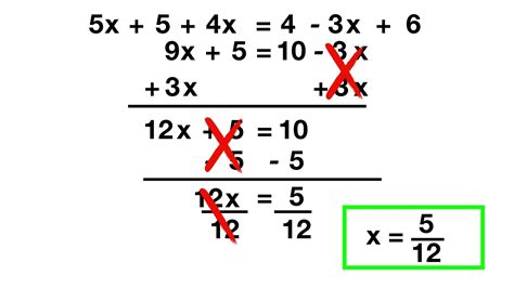 Multi Step Equations Variables On One Side Worksheets