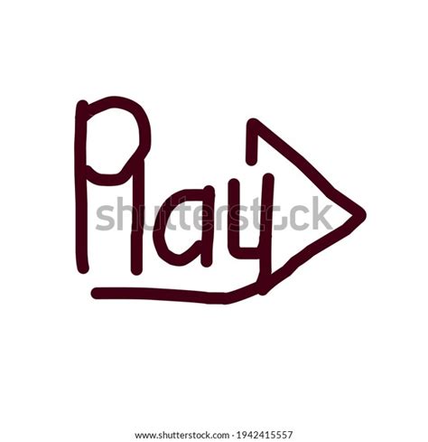 Illustration Handwriting Letter Play Stock Vector Royalty Free