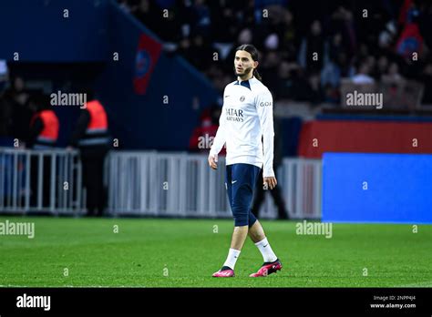 Ilyes Housni During The Public Training Of The Paris Saint Germain Psg